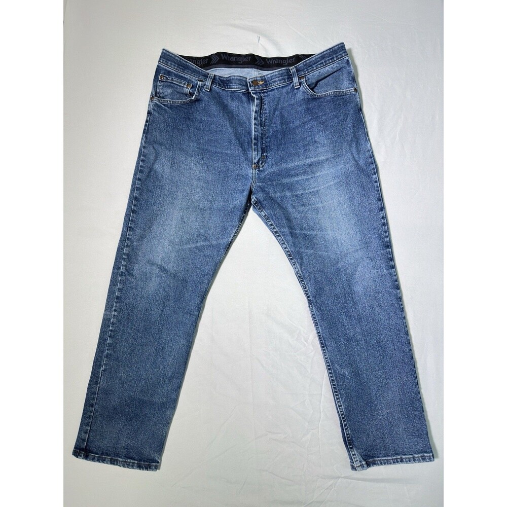 40x30 Men's WRANGLER Straight Fit Premium Quality Blue Jeans ~ 95SWBK